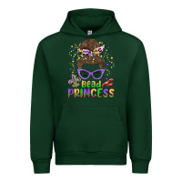 Forest Green bead princess messy bun mardi gras Urban Hoodie - MaliasSmallBusiness