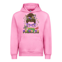 Fuchsia Pink bead princess messy bun mardi gras Urban Hoodie - MaliasSmallBusiness