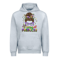 Heather Grey bead princess messy bun mardi gras Urban Hoodie - MaliasSmallBusiness