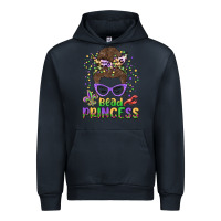 Navy bead princess messy bun mardi gras Urban Hoodie - MaliasSmallBusiness