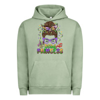 Pigment Oil Green bead princess messy bun mardi gras Urban Hoodie - MaliasSmallBusiness