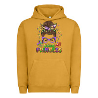 Pigment Peanut Butter bead princess messy bun mardi gras Urban Hoodie - MaliasSmallBusiness