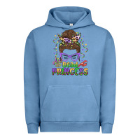 Pigment Pebble Blue bead princess messy bun mardi gras Urban Hoodie - MaliasSmallBusiness