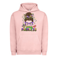 Pigment Salmon bead princess messy bun mardi gras Urban Hoodie - MaliasSmallBusiness