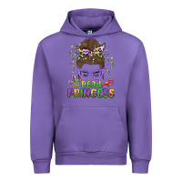 Tulip bead princess messy bun mardi gras Urban Hoodie - MaliasSmallBusiness