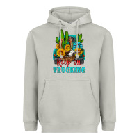 Moon Dust keep on trucking with western truck Heavyweight Hoodie - HRA Design Shop