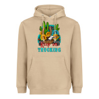 Mushroom keep on trucking with western truck Heavyweight Hoodie - HRA Design Shop