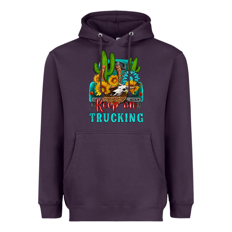 Keep On Trucking With Western Truck Heavyweight Hoodie by HRA Design Shop | Teevron
