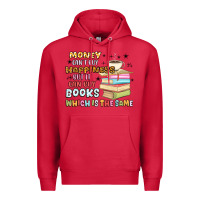 Cardinal money can't buy happiness but it can buy books Premium Hoodie - MaliasSmallBusiness