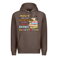 Coffee money can't buy happiness but it can buy books Premium Hoodie - MaliasSmallBusiness