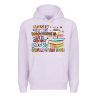 Lilac money can't buy happiness but it can buy books Premium Hoodie - MaliasSmallBusiness