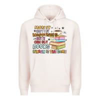 Pale Pink money can't buy happiness but it can buy books Premium Hoodie - MaliasSmallBusiness