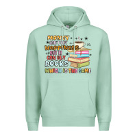 Seafoam money can't buy happiness but it can buy books Premium Hoodie - MaliasSmallBusiness