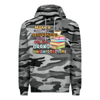 Slate Camo money can't buy happiness but it can buy books Premium Hoodie - MaliasSmallBusiness