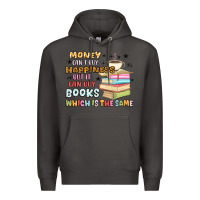 Smoke money can't buy happiness but it can buy books Premium Hoodie - MaliasSmallBusiness