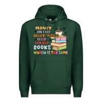 Sports Green money can't buy happiness but it can buy books Premium Hoodie - MaliasSmallBusiness