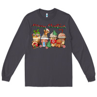Smoke merry christmas gingerbread coffee cups Long Sleeve Tee - Zillion Design Studio