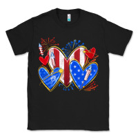 Black 4th of july hearts Classic Tee - texasbilliewilder