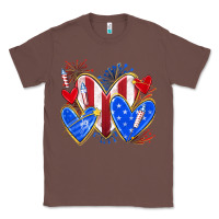 Chestnut 4th of july hearts Classic Tee - texasbilliewilder