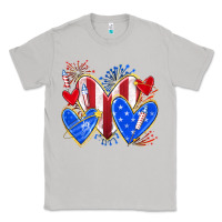 Moon Dust 4th of july hearts Classic Tee - texasbilliewilder