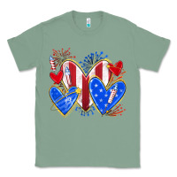 Sage 4th of july hearts Classic Tee - texasbilliewilder