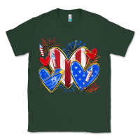 Sports Green 4th of july hearts Classic Tee - texasbilliewilder