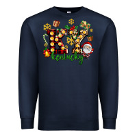 Navy ky kentucky christmas Premium Sweatshirt - AdoDesignShop