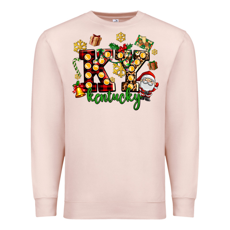 Ky Kentucky Christmas Premium Sweatshirt by AdoDesignShop | Teevron