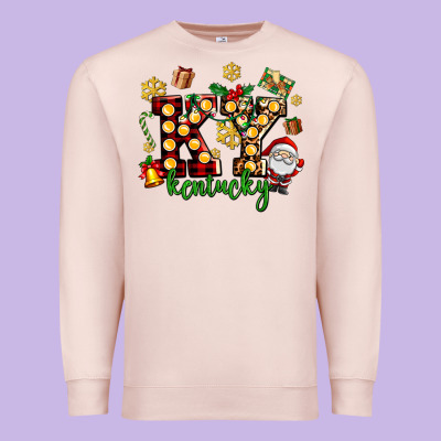 Ky Kentucky Christmas Premium Sweatshirt Designed By Adodesignshop