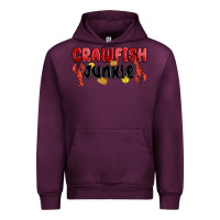 Mauve Wine crawfish junkie Urban Hoodie - MaliasSmallBusiness