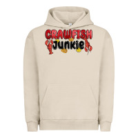 Pigment French Oak crawfish junkie Urban Hoodie - MaliasSmallBusiness