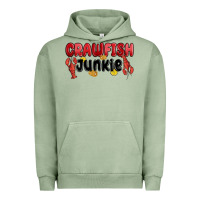 Pigment Oil Green crawfish junkie Urban Hoodie - MaliasSmallBusiness