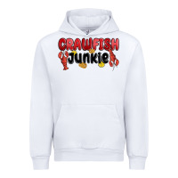 White crawfish junkie Urban Hoodie - MaliasSmallBusiness