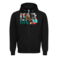 Black lab tech Zipper Hoodie - texasbilliewilder
