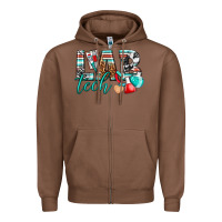 Chestnut lab tech Zipper Hoodie - texasbilliewilder