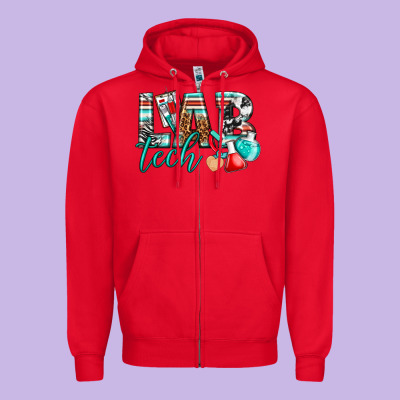 Lab Tech Zipper Hoodie Designed By Texasbilliewilder