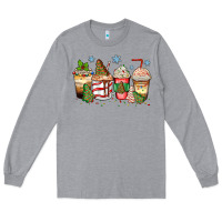 Heather Grey christmas tree cake  coffee cups Long Sleeve Tee - Zillion Design Studio
