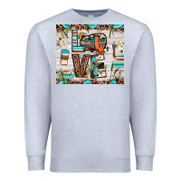 Heather Grey love camp Premium Sweatshirt - JahusDesignShop