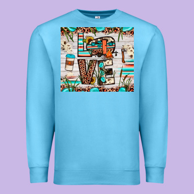 Love Camp Premium Sweatshirt Designed By Jahusdesignshop