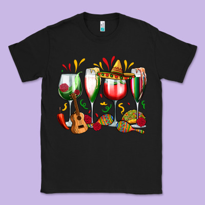 Classic Tee mexico wine glasses