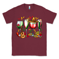Burgundy mexico wine glasses Classic Tee - Zillion Design Studio