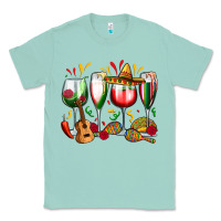 Seafoam mexico wine glasses Classic Tee - Zillion Design Studio