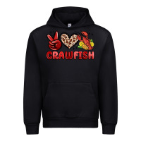 Black peace love crawfish Urban Hoodie - MaliasSmallBusiness