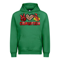Emerald peace love crawfish Urban Hoodie - MaliasSmallBusiness