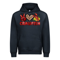 Navy peace love crawfish Urban Hoodie - MaliasSmallBusiness
