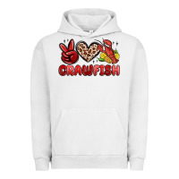 Pigment Lunar Rock peace love crawfish Urban Hoodie - MaliasSmallBusiness