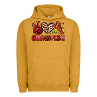 Pigment Peanut Butter peace love crawfish Urban Hoodie - MaliasSmallBusiness