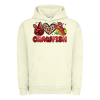 Pigment Pistachio peace love crawfish Urban Hoodie - MaliasSmallBusiness