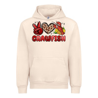 Sandshell peace love crawfish Urban Hoodie - MaliasSmallBusiness