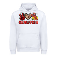 White peace love crawfish Urban Hoodie - MaliasSmallBusiness